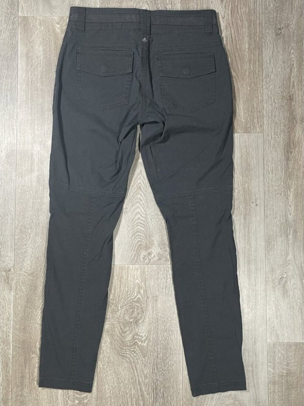 Prana Essex Outdoor Hiking Black Snap Closure Pants - Women Size 2 - Picture 7 of 13